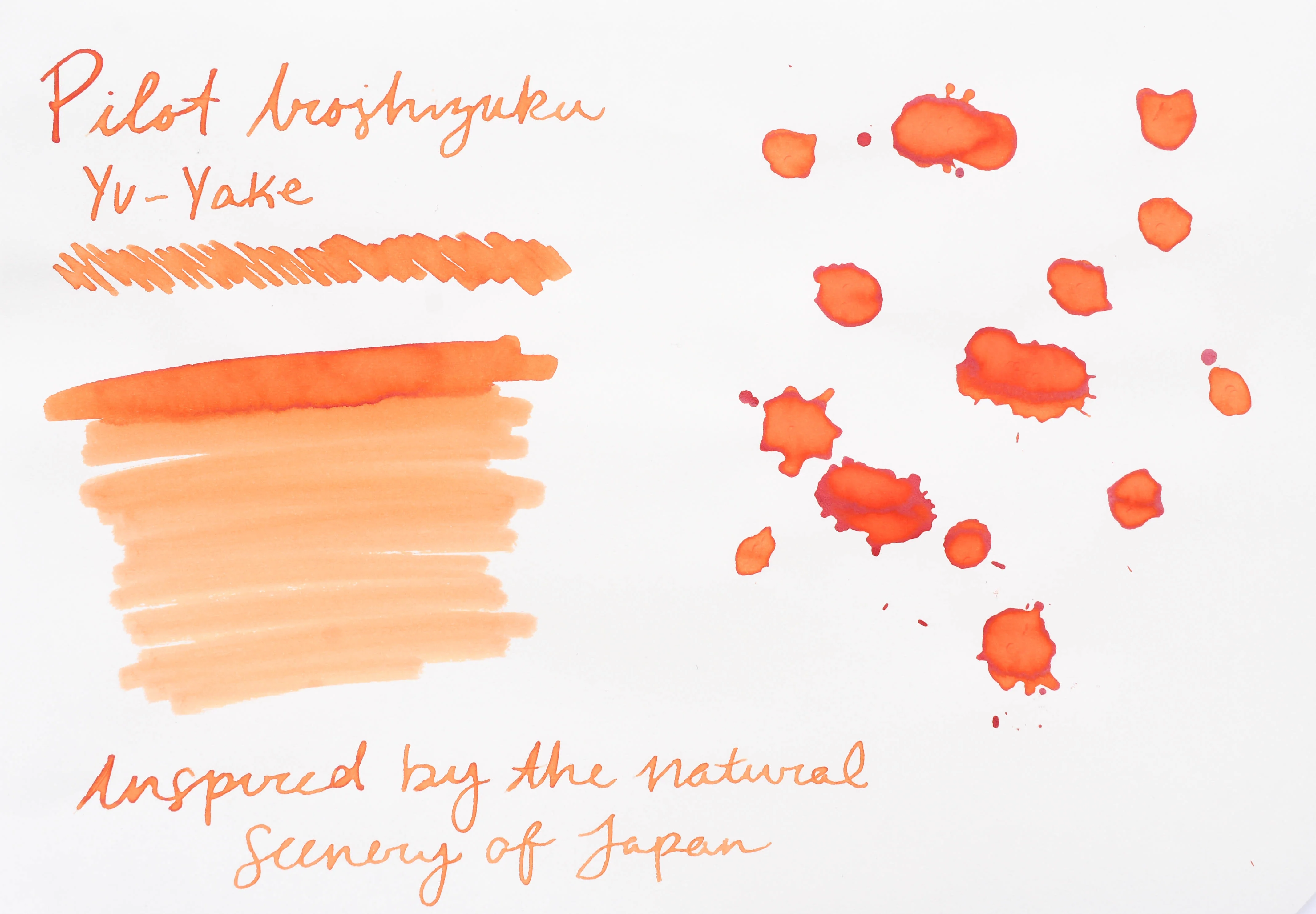 Pilot Iroshizuku Ink - Yu-yake - 50 mL Bottle Ink - Image 3