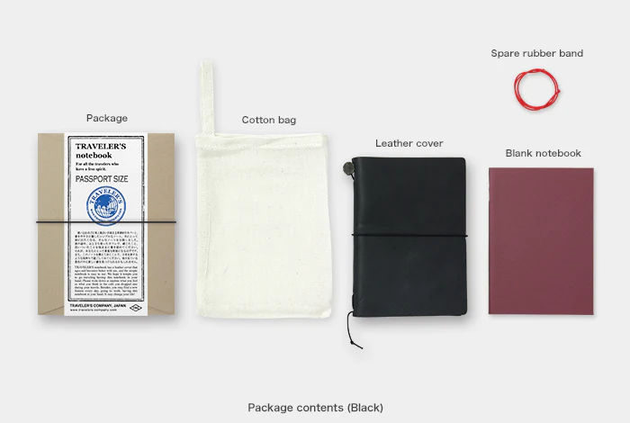 TRAVELER's Notebook - Passport Size - Black - Image 6