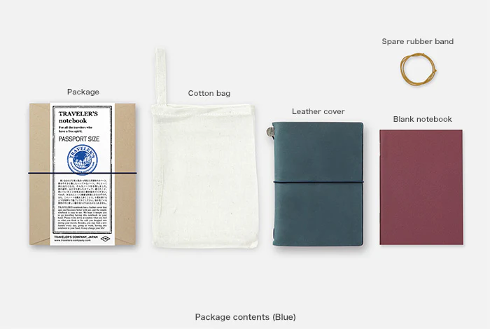 TRAVELER's Notebook - Passport Size - Blue - Image 6
