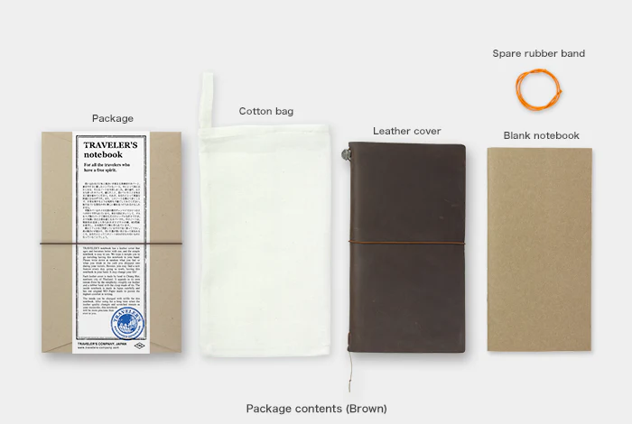 TRAVELER's Notebook - Regular Size - Brown - Image 3
